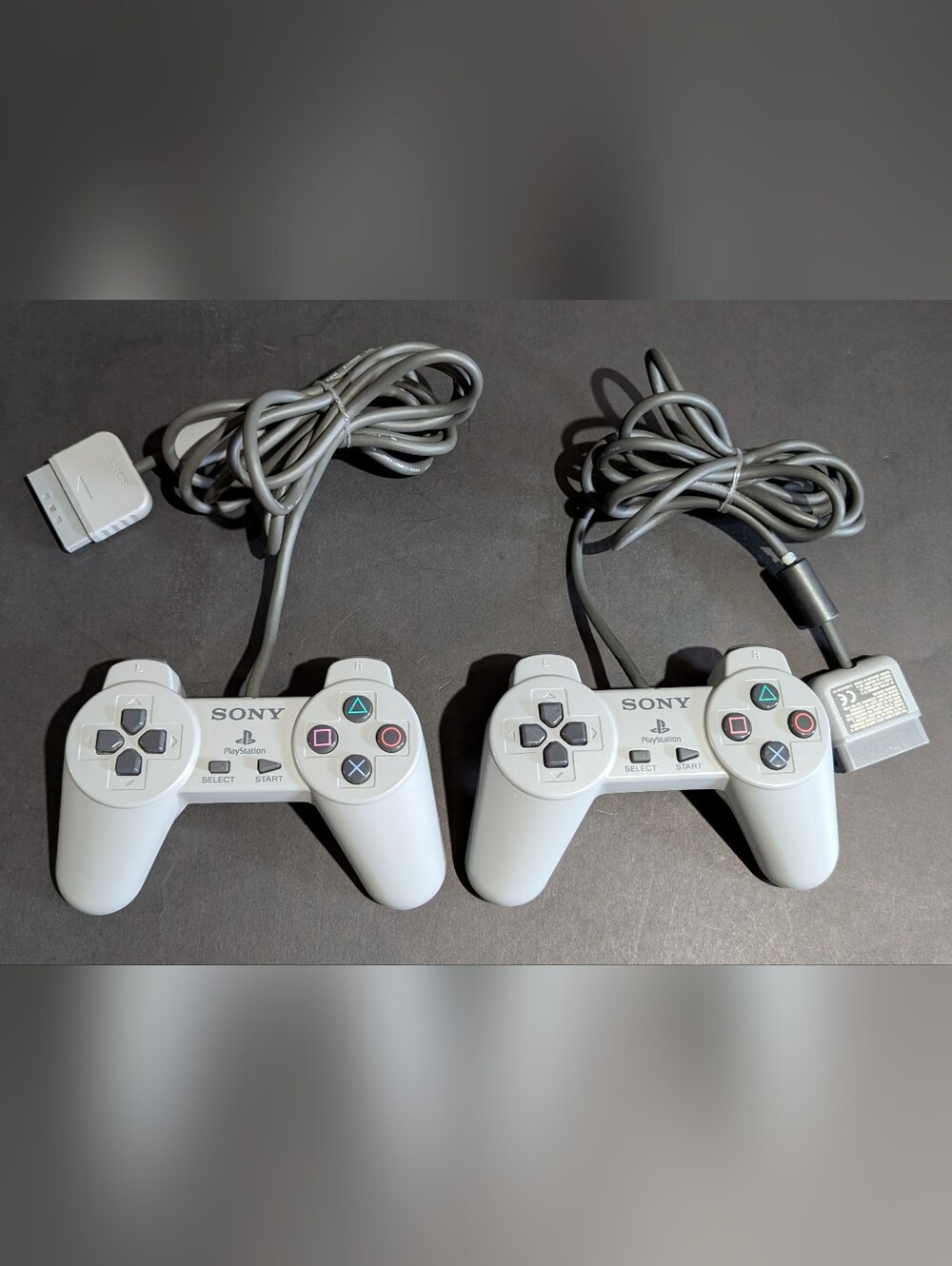 Lot of 2 PlayStation 1 Controllers Sony SCHP-1080 PS1
